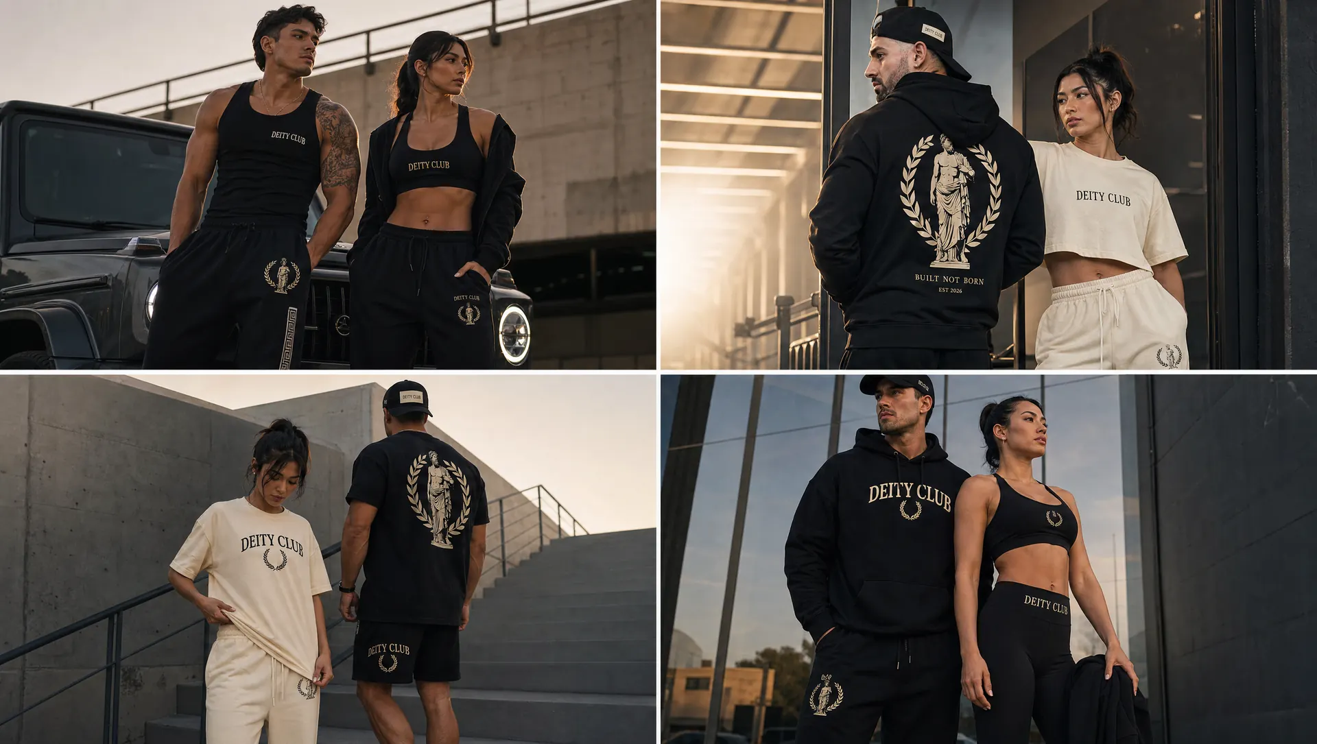 Deity Club athletes in lifestyle apparel