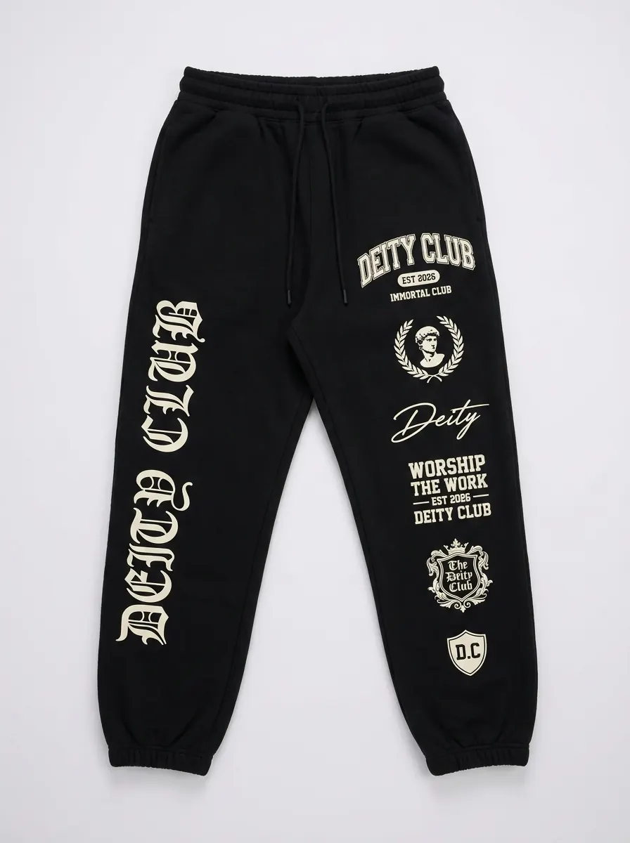 Black Deity Club icon pants